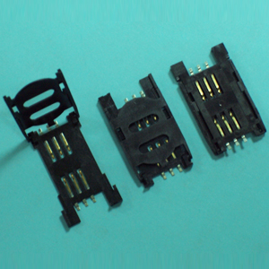 SIM CARD CONNECTOR ASSY W/COVER TYPE 